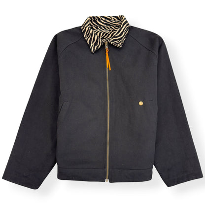 HONOR THE GIFT REVERSIBLE ZEBRA WORK JACKET BLACK M | Medium, Black