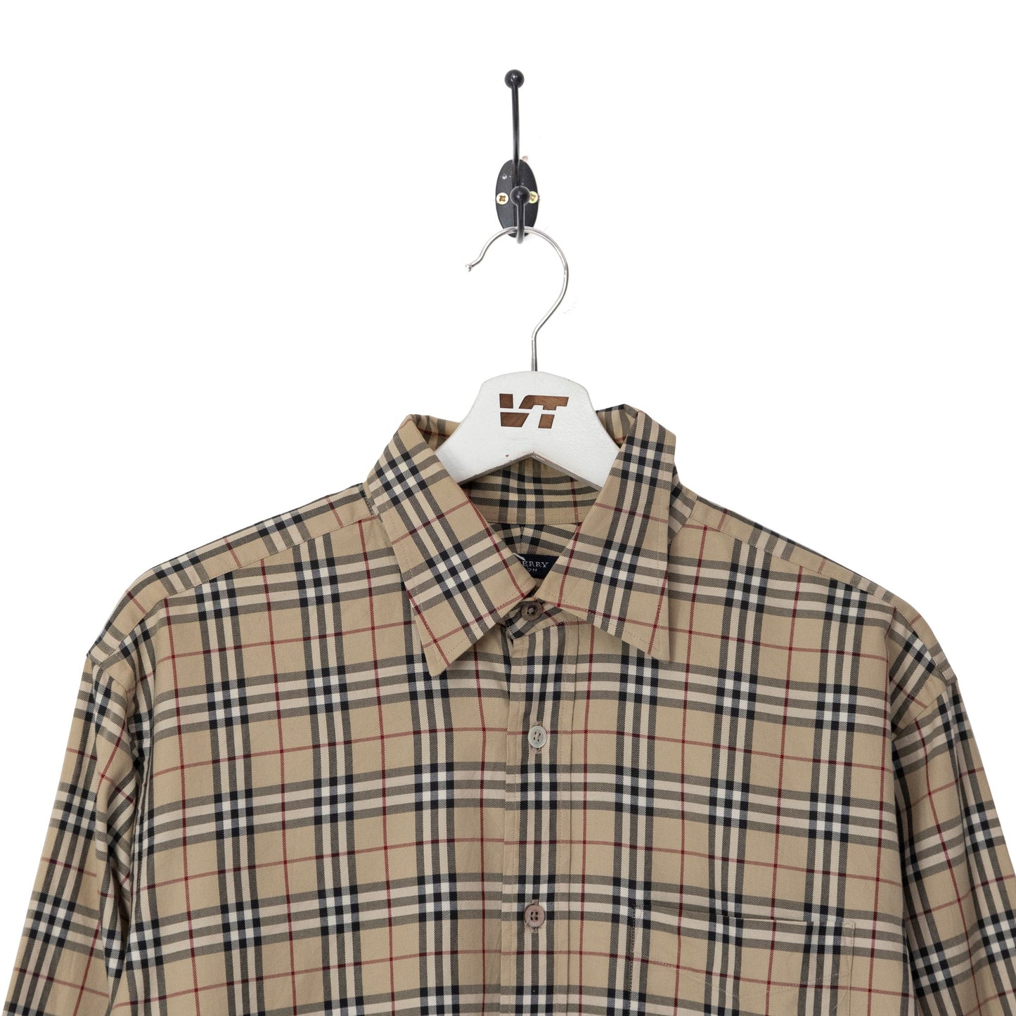 Burberry Light Cotton Beige Classic Nova Check Shirt