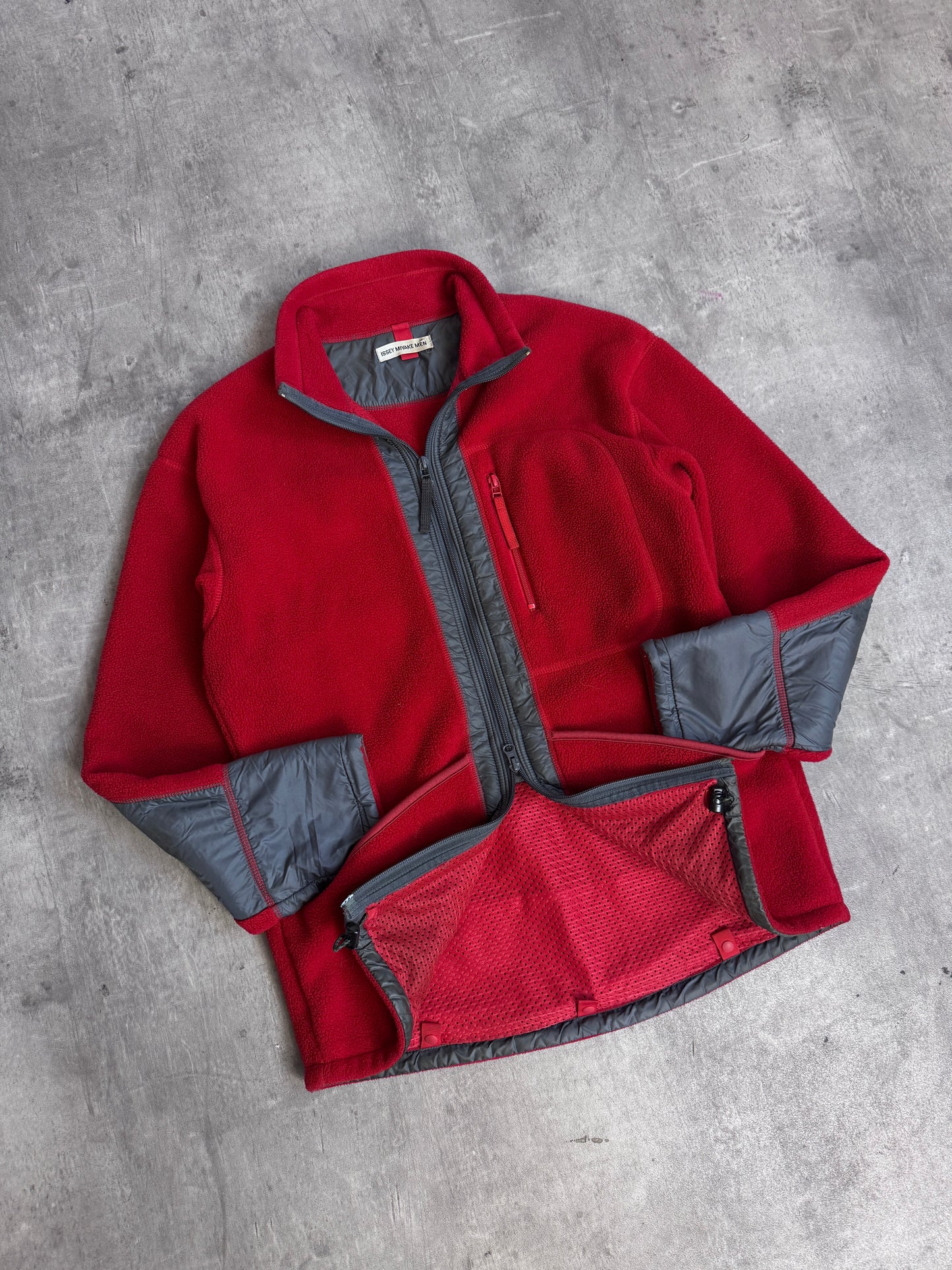 AW 2000 Issey Miyake Men Technical Dual Zip Fleece