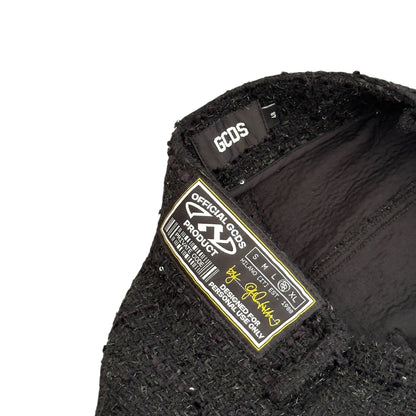 GCDS ULTRACARGO SEQUIN TWEED TROUSERS BLACK 48 / S | Small, Black