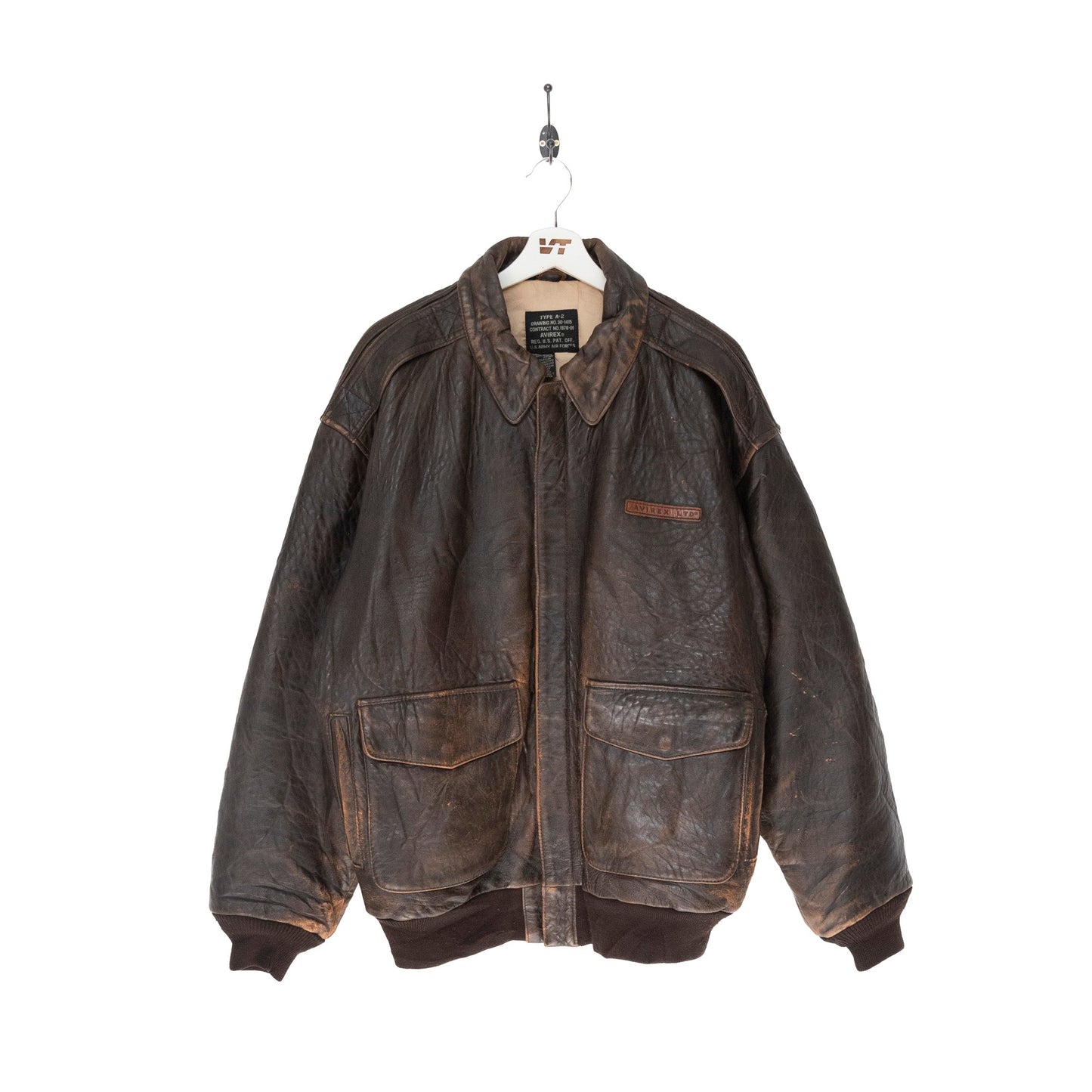 Avirex Brown Air Force Leather Jacket