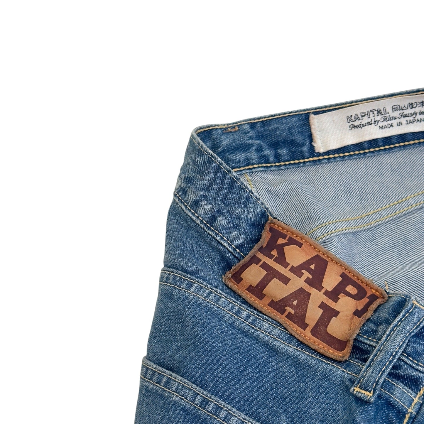 KAPITAL MONKEY CISCO JEWEL EMBELLISHED JEANS BLUE 34 / L | Large, Blue