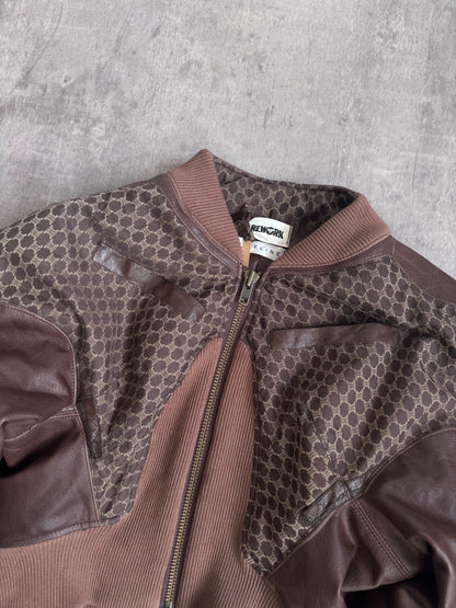 VT Rework: Celine Oversized Cropped Monogram Bomber Jacket