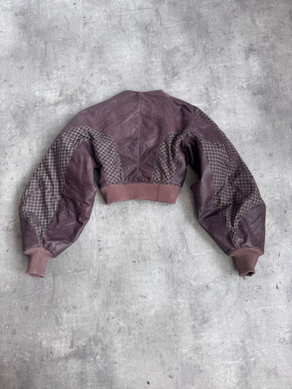 VT Rework: Celine Oversized Cropped Monogram Bomber Jacket