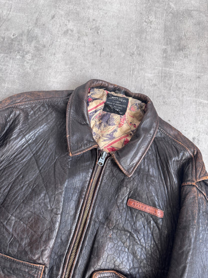 Avirex Weathered Brown G-4 Leather Jacket
