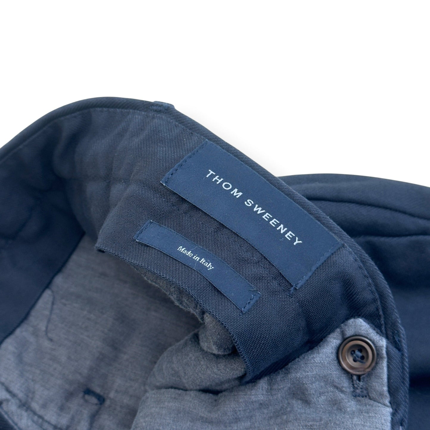 THOM SWEENEY TAILORED TROUSERS NAVY 50 / M | Medium, Navy