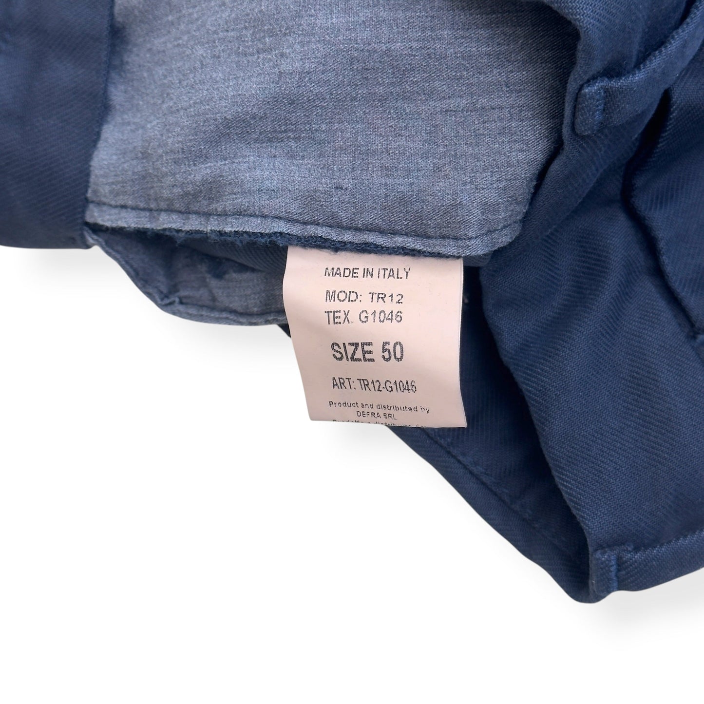 THOM SWEENEY TAILORED TROUSERS NAVY 50 / M | Medium, Navy