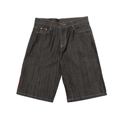 Fubu The Collection 'East West' Embroidered Jorts