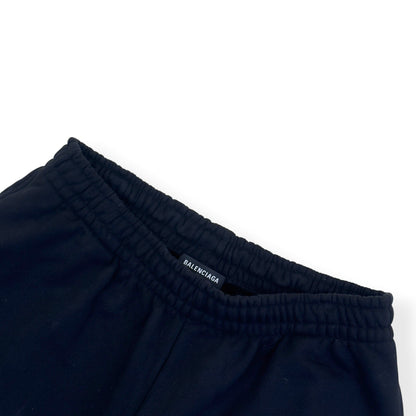 BALENCIAGA POLITICAL CAMPAIGN SWEAT SHORTS BLACK S | Small, Black