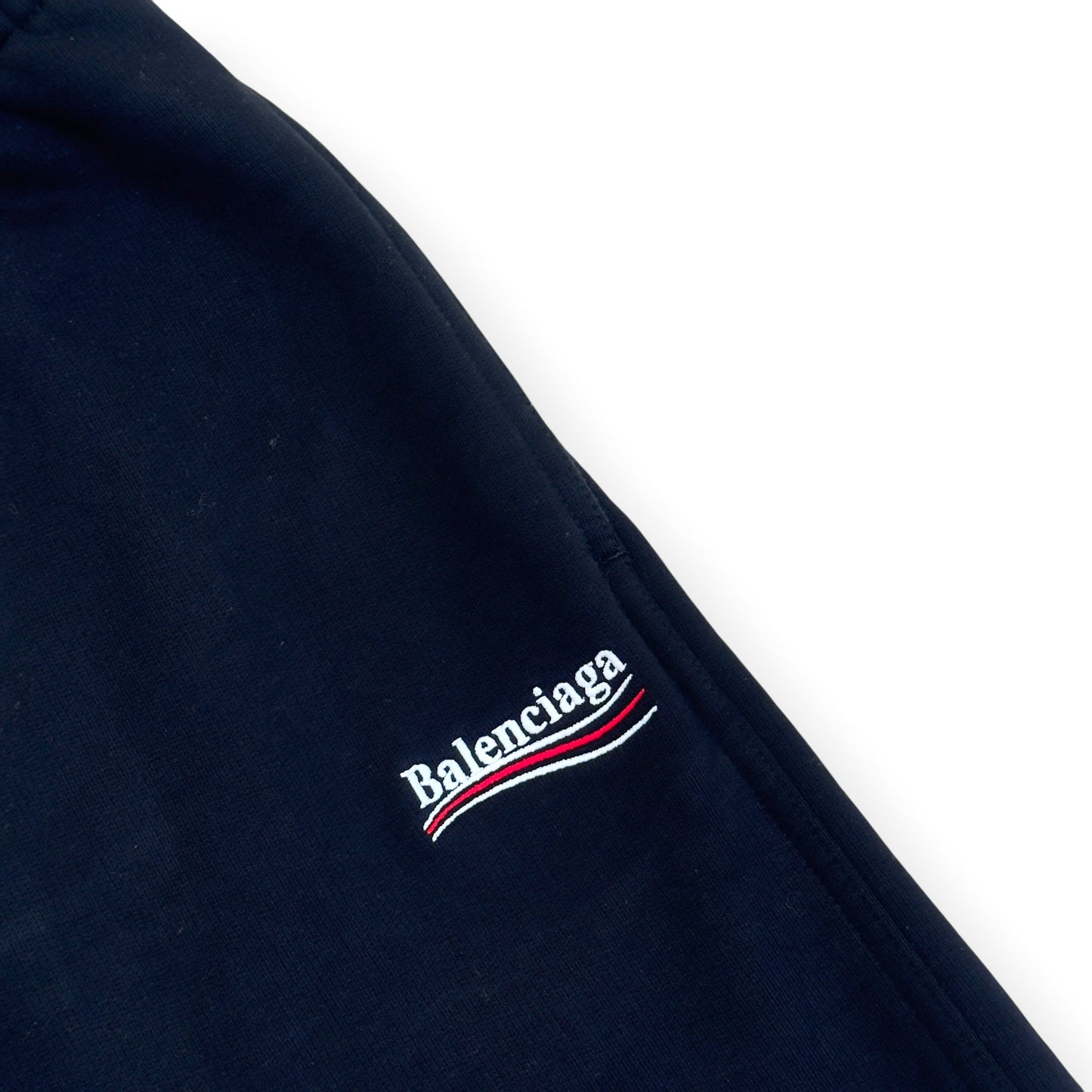 BALENCIAGA POLITICAL CAMPAIGN SWEAT SHORTS BLACK S | Small, Black
