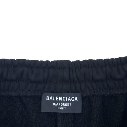 BALENCIAGA POLITICAL CAMPAIGN SWEAT SHORTS BLACK S | Small, Black