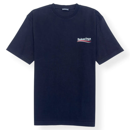 BALENCIAGA OVERSIZED POLITICAL CAMPAIGN T-SHIRT BLACK XXS | XXS, Black