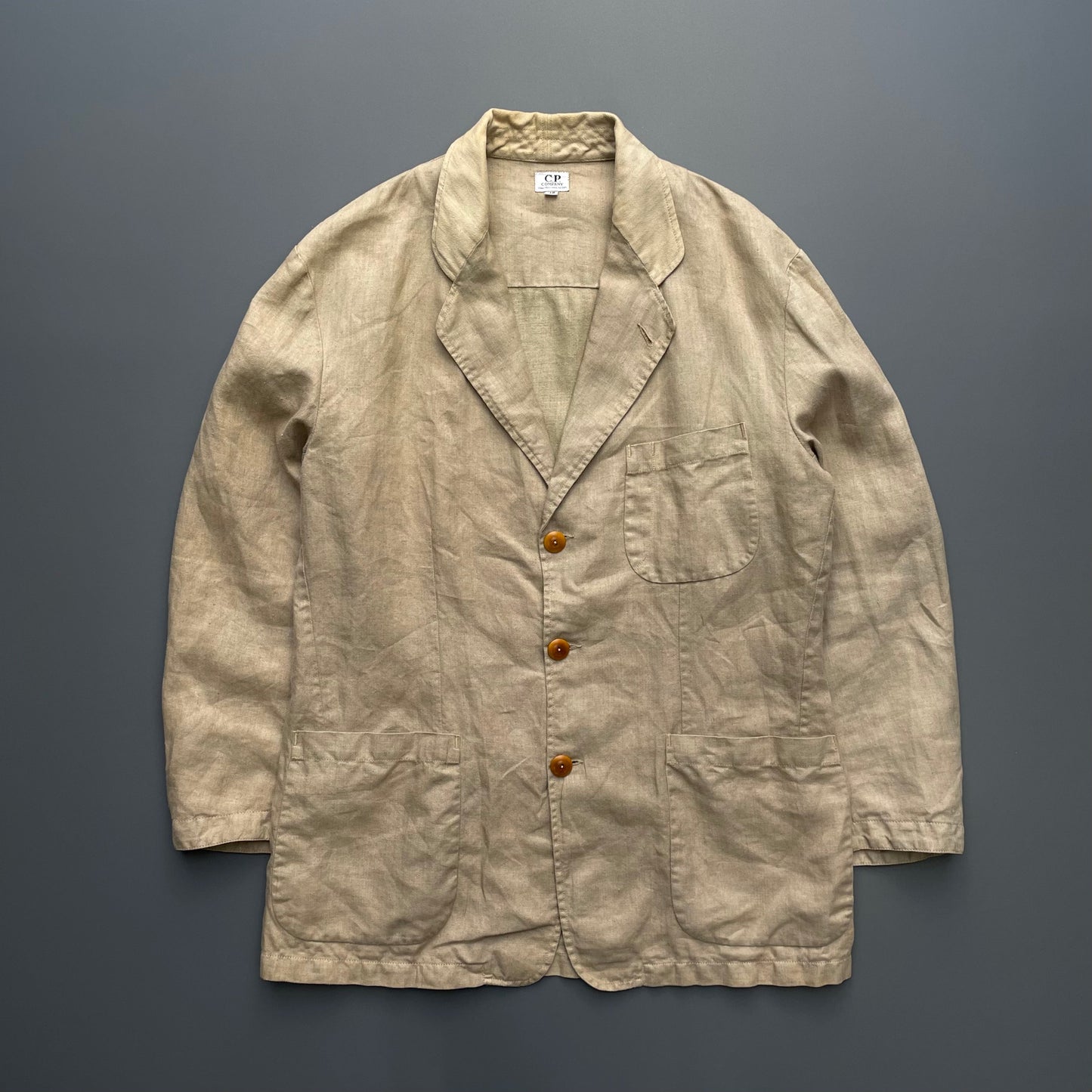 C.P. Company Beige 80s Ideas From Massimo Osti Linen Blazer | Large, Beige