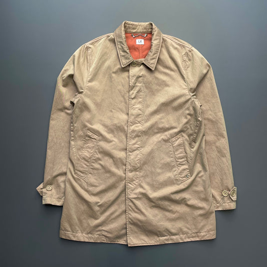 C.P. Company Beige & Orange Car Coat | Large, Beige