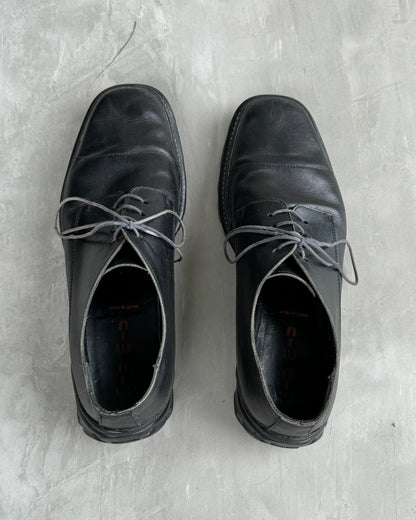 MIU MIU 90'S BUBBLE SOLE LEATHER DERBY'S - UK 11 / EU 46 | UK 11, Black