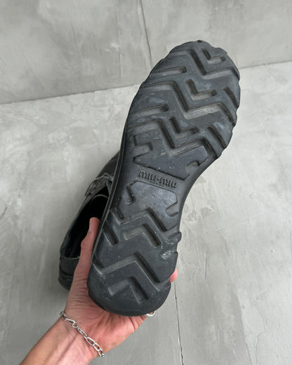 MIU MIU 90'S BUBBLE SOLE LEATHER DERBY'S - UK 11 / EU 46 | UK 11, Black