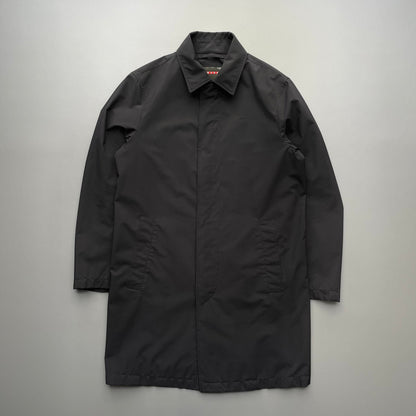 Prada Sport Black 2006 Longline Trench Coat | Medium, Black