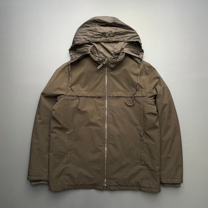 Prada Sport Brown 2006 Padded Stash Hood Jacket | XX-Large, Brown