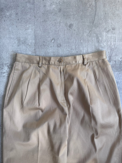 Gucci Beige Satin Tailored Trousers