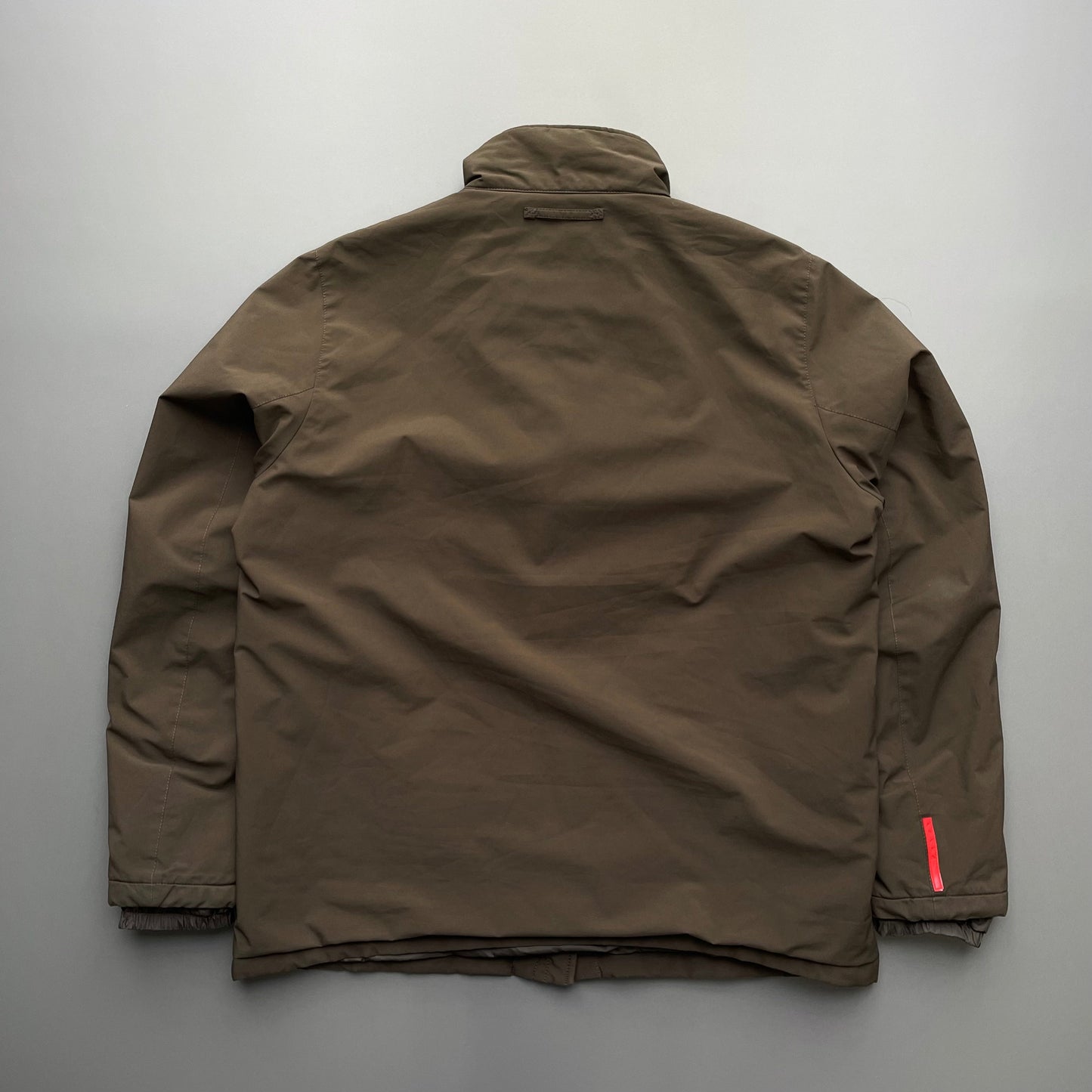Prada Sport Brown 2006 Padded Stash Hood Jacket | XX-Large, Brown