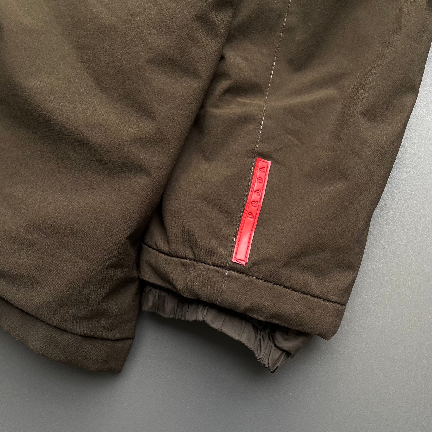 Prada Sport Brown 2006 Padded Stash Hood Jacket | XX-Large, Brown