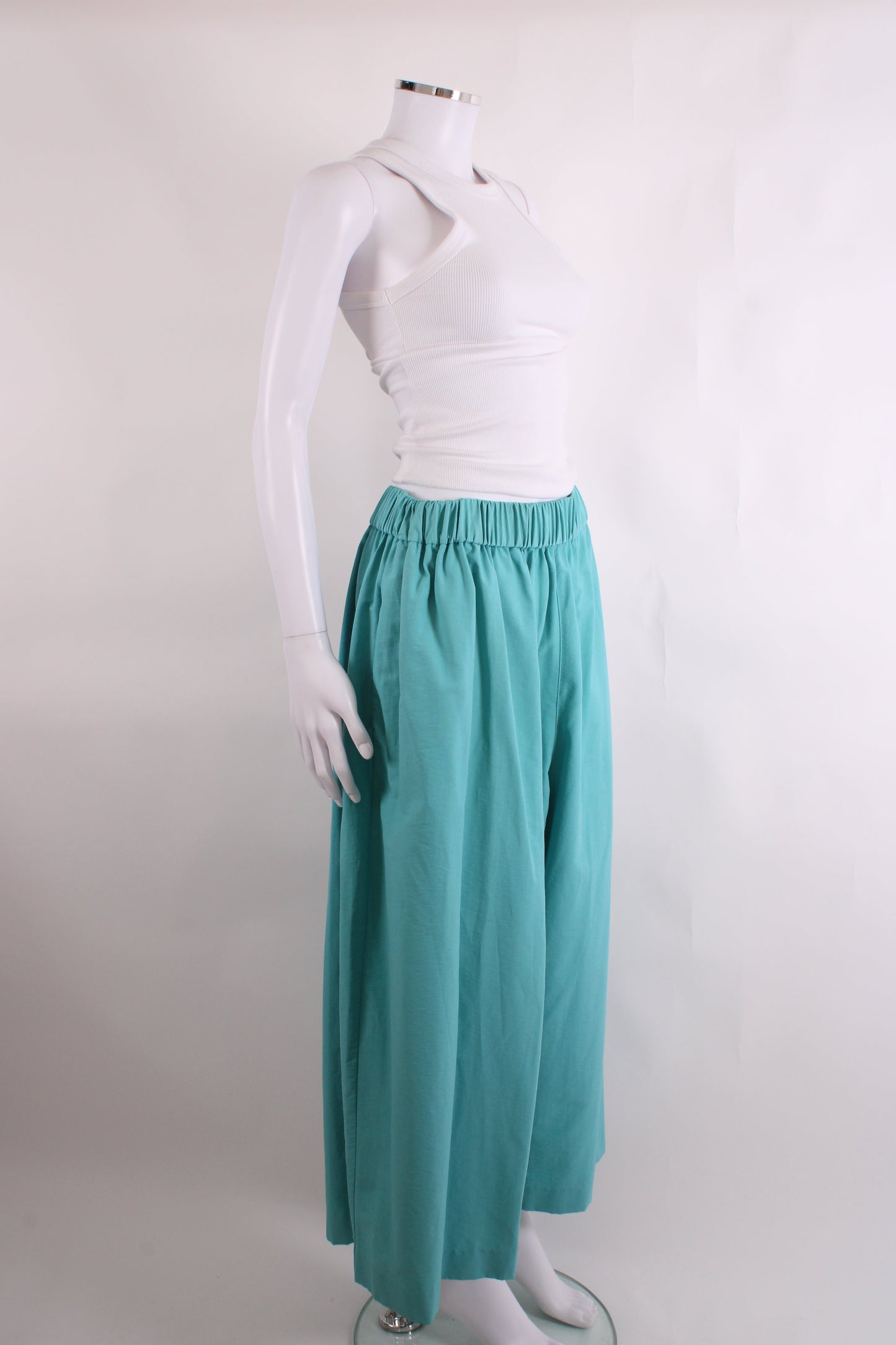 Acne Studios Nubia Archive Wide Leg Trousers Teal 42 | O/S, Teal