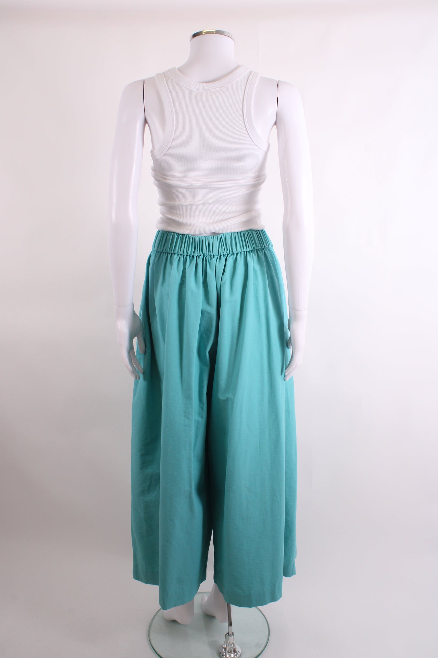 Acne Studios Nubia Archive Wide Leg Trousers Teal 42 | O/S, Teal