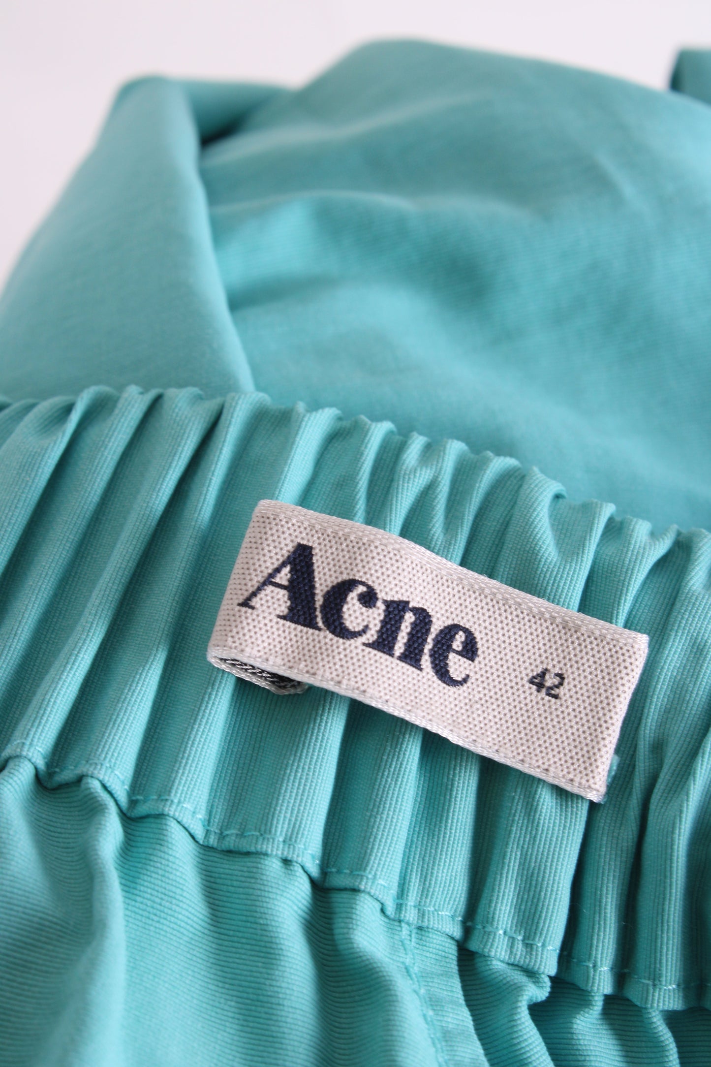 Acne Studios Nubia Archive Wide Leg Trousers Teal 42 | O/S, Teal