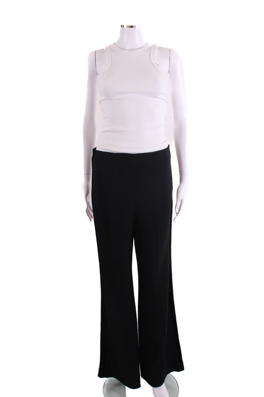 Roland Mouret Velvet Trim Trousers Black 12 | O/S, Black