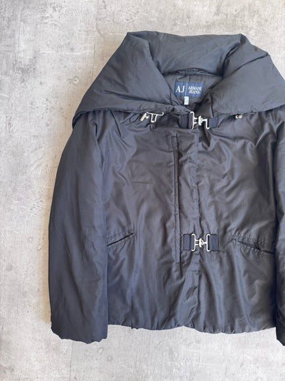 Armani Jeans Hooded Clasp Puffer Down Jacket