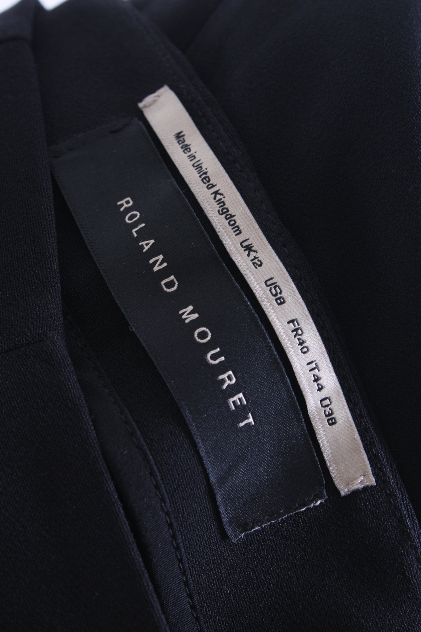 Roland Mouret Velvet Trim Trousers Black 12 | O/S, Black