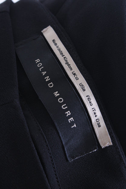 Roland Mouret Velvet Trim Trousers Black 12 | O/S, Black