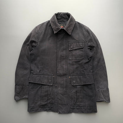 Prada Sport Dark Grey 00s Canvas Cotton Liner Field Jacket | Medium, Grey