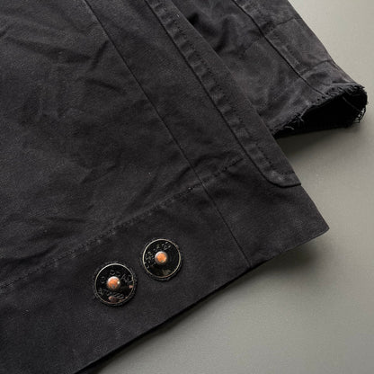 Prada Sport Dark Grey 00s Canvas Cotton Liner Field Jacket | Medium, Grey