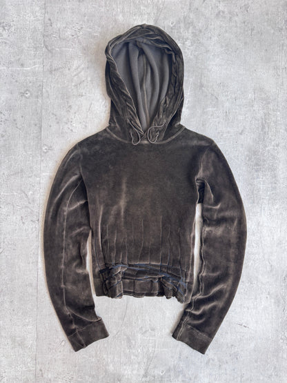 A/W 2005 C.P. Donna Brown Velour Hoodie