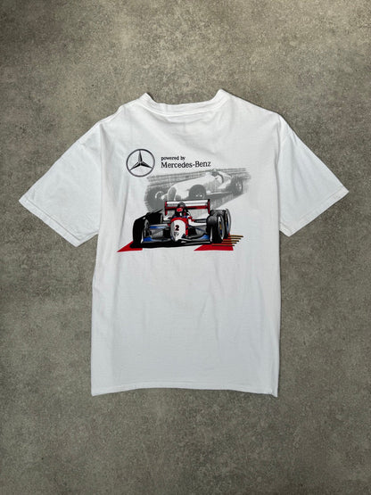 00s Mercedes-Benz White Graphic Tee
