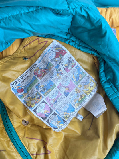 Moncler Detachable Sleeve Turquoise Puffer Jacket