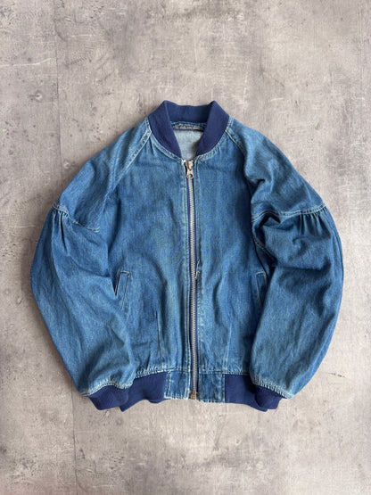 PPFM Embroidered Denim Bomber
