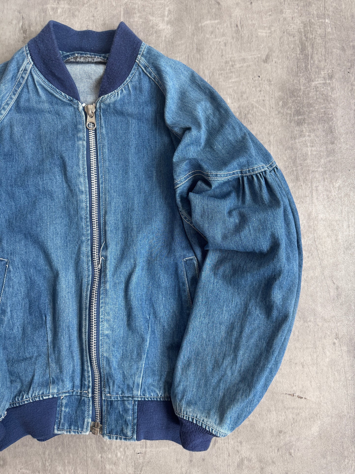 PPFM Embroidered Denim Bomber