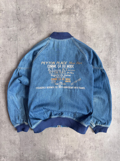 PPFM Embroidered Denim Bomber