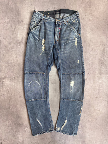 Andrew Mackenzie Distressed Denim Jeans