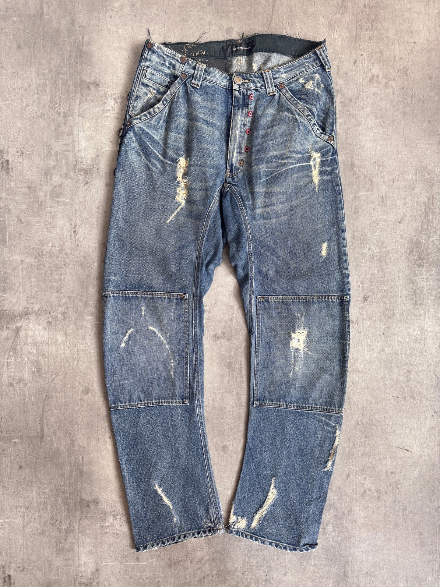 Andrew Mackenzie Distressed Denim Jeans