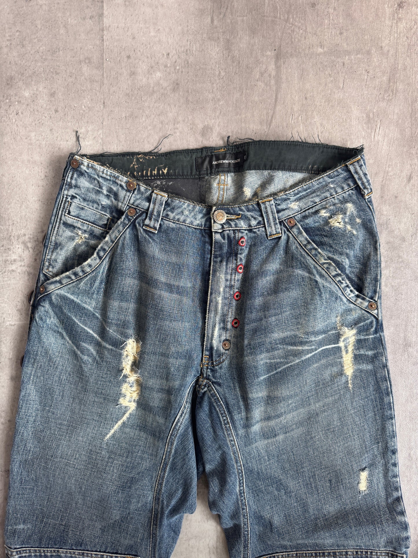 Andrew Mackenzie Distressed Denim Jeans