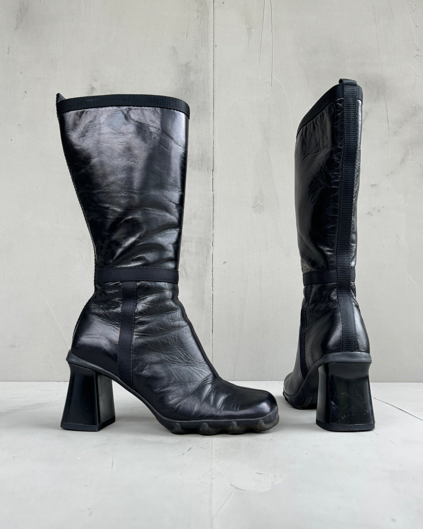 Miu Miu FW99 Bubble Sole Heeled Boots - EU 36.5