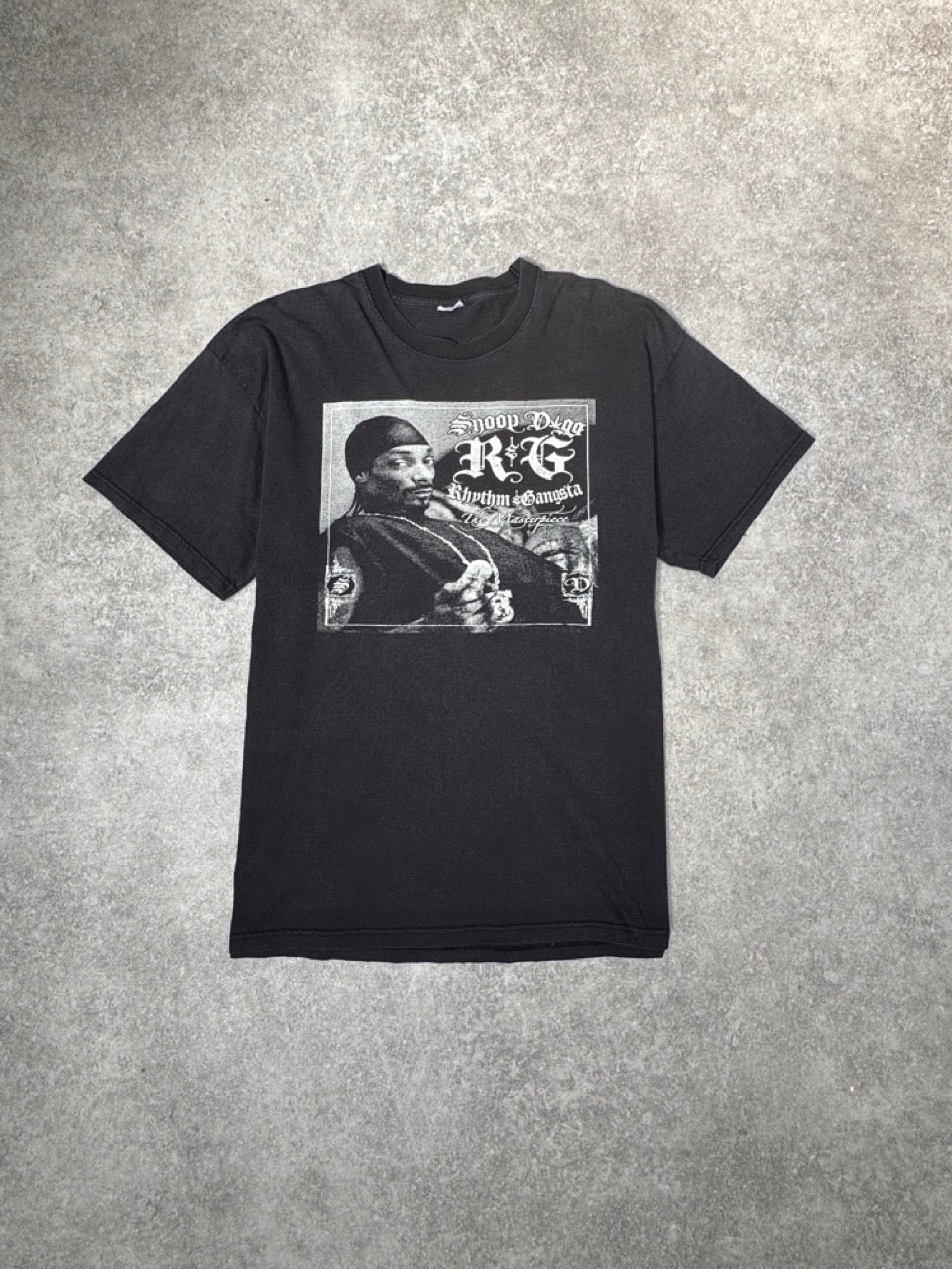 2005 Snoop Dogg ' Rhythm and Gangsta' Black Graphic Tee