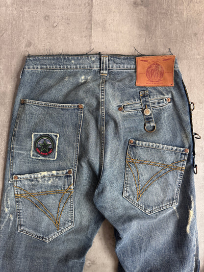Andrew Mackenzie Distressed Denim Jeans