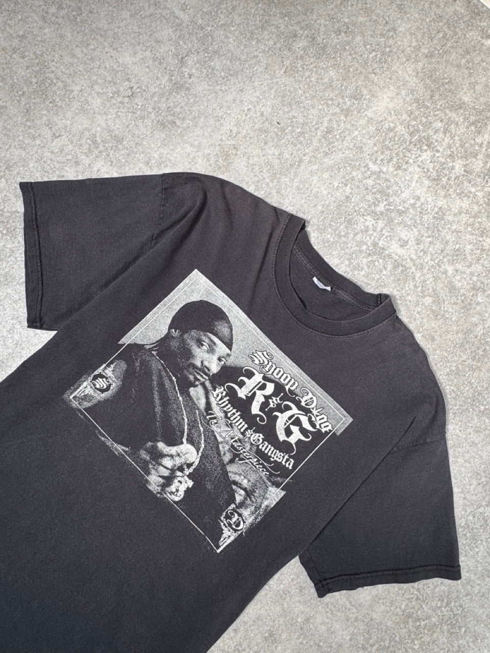 2005 Snoop Dogg ' Rhythm and Gangsta' Black Graphic Tee