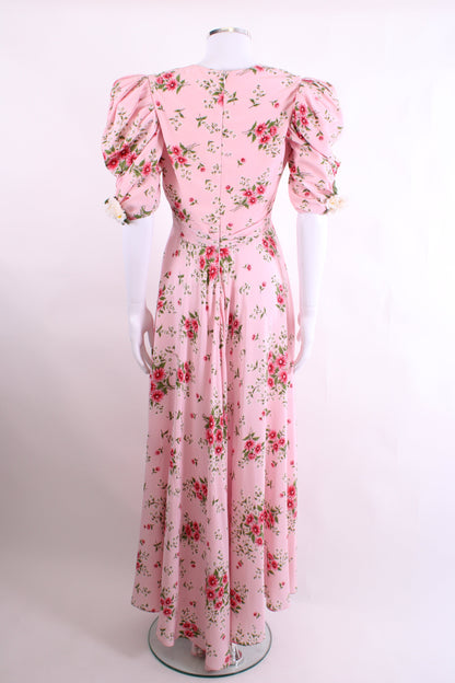 Rodarte S/S Floral Daisy Detail Dress Pink/ White M | O/S, Pink