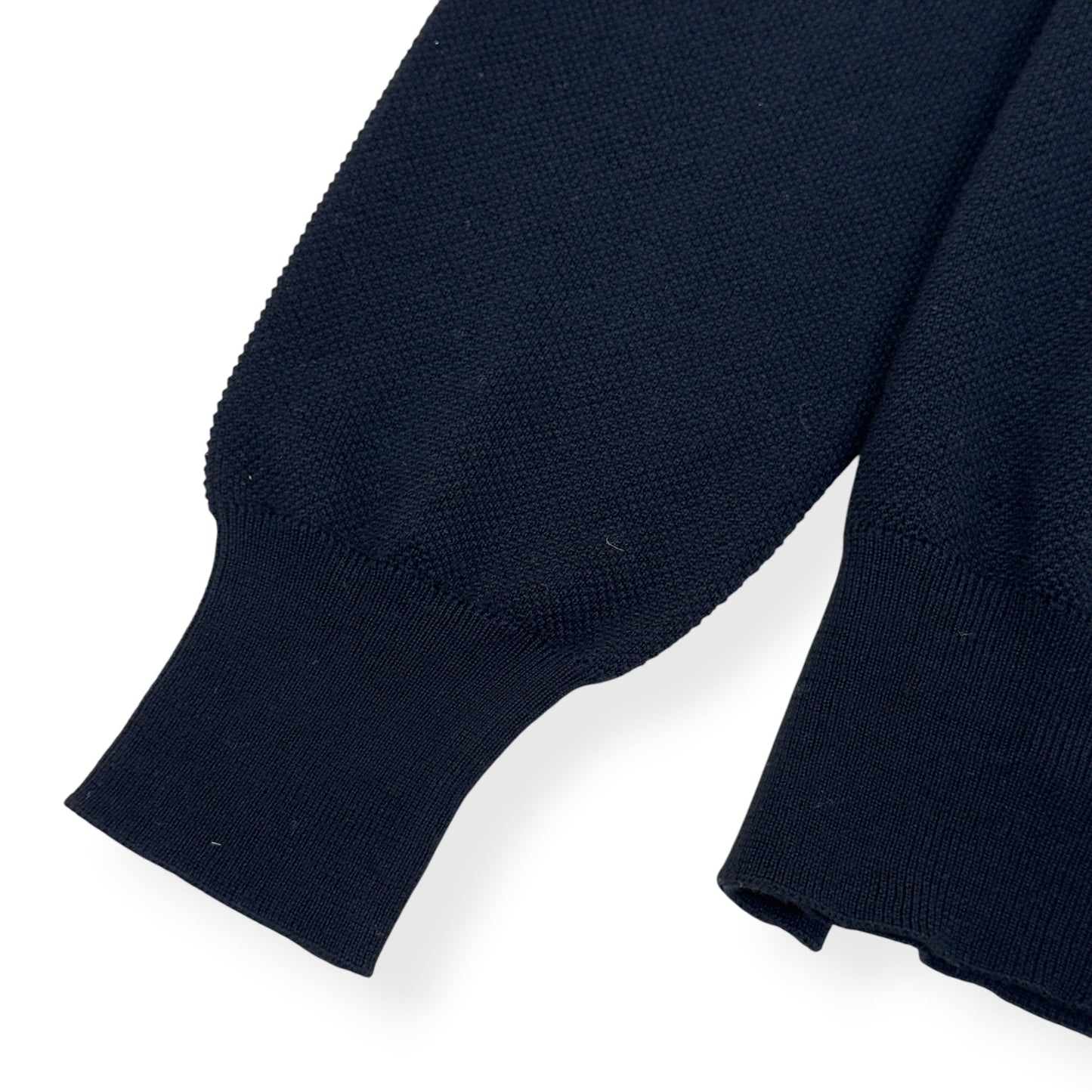 THOM SWEENEY MERINO WOOL KNITTED POLO BLACK L | Large, Black