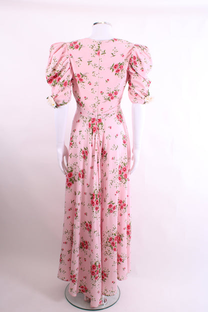 Rodarte S/S Floral Daisy Detail Dress Pink/ White M | O/S, Pink